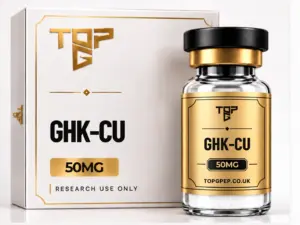 GHK-Cu GHK-Cu – TopG Pep research peptide vial and box