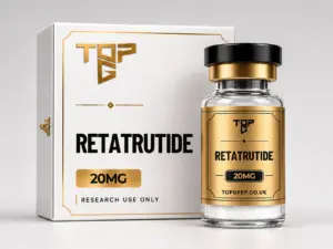 RT 20mg – TopG Pep research peptide vial and box