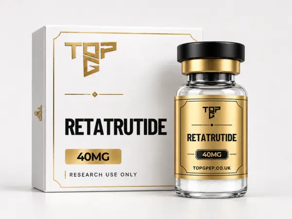 RT 40mg – TopG Pep research peptide vial and box