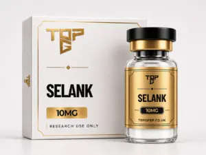 Selank – TopG Pep research peptide vial and box