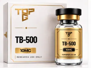 TB-500 TB-500 – TopG Pep research peptide vial and box